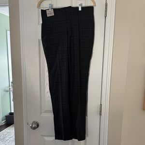 Kenneth Cole Reaction Dark Checkered Dress Pants